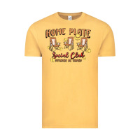 Vintage Mustard glitter softball Vintage Tee - MaliasSmallBusiness