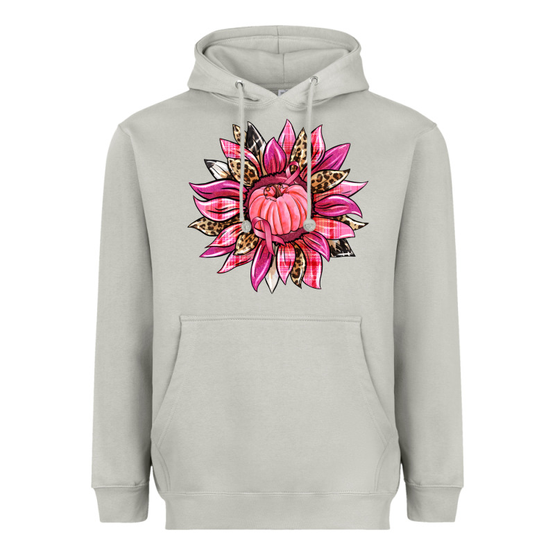 Breast Cancer Sunflower Heavyweight Hoodie by texasbilliewilder | Teevron