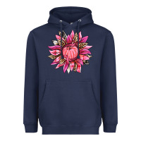 Navy breast cancer sunflower Heavyweight Hoodie - texasbilliewilder