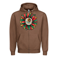Chestnut mexican sunflower Zipper Hoodie - Jasminsmagicworld