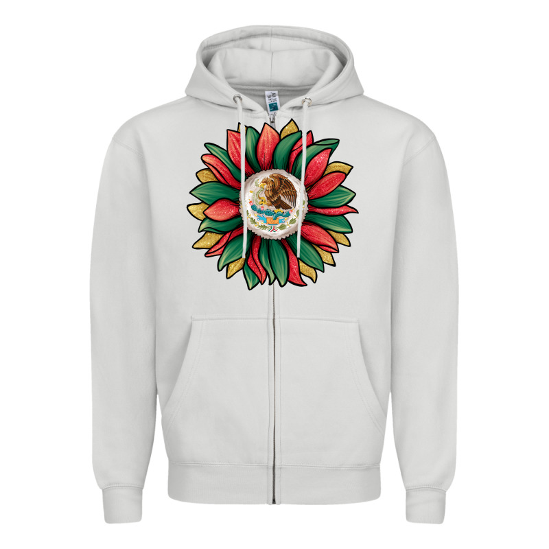 Mexican Sunflower Zipper Hoodie by Jasminsmagicworld | Teevron