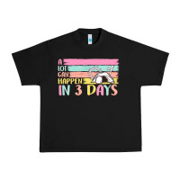 Black a lot can happen in 3 days Urban Heavy Tee - MaliasSmallBusiness