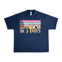 Navy a lot can happen in 3 days Urban Heavy Tee - MaliasSmallBusiness