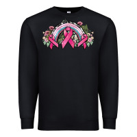 Black Cancer ribbon rainbow Cancer Awareness Premium Sweatshirt - HowdyJamesFarm