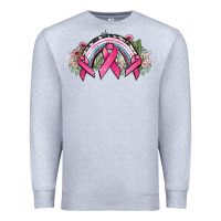 Heather Grey Cancer ribbon rainbow Cancer Awareness Premium Sweatshirt - HowdyJamesFarm