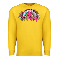 Lemon Cancer ribbon rainbow Cancer Awareness Premium Sweatshirt - HowdyJamesFarm