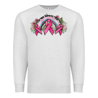 Oatmeal Heather Cancer ribbon rainbow Cancer Awareness Premium Sweatshirt - HowdyJamesFarm