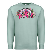 Seafoam Cancer ribbon rainbow Cancer Awareness Premium Sweatshirt - HowdyJamesFarm