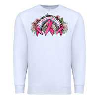 White Cancer ribbon rainbow Cancer Awareness Premium Sweatshirt - HowdyJamesFarm