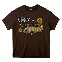 Chocolate Brown cinco de mayo truck Heavy Core Tee - CowhideDigitalArt