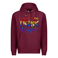 Burgundy i can't even think straight Premium Hoodie - JahusDesignShop