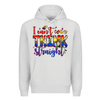 Dove Grey i can't even think straight Premium Hoodie - JahusDesignShop