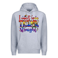 Heather Grey i can't even think straight Premium Hoodie - JahusDesignShop
