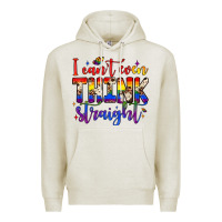 Oatmeal Heather i can't even think straight Premium Hoodie - JahusDesignShop