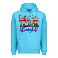 Ocean Blue i can't even think straight Premium Hoodie - JahusDesignShop