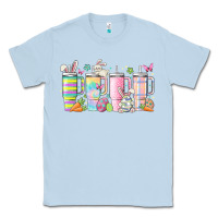 Dusty Blue retro groovy easter Classic Tee - MaliasSmallBusiness