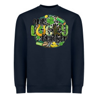 Navy one lucky teacher Heavyweight Sweatshirt - MaliasSmallBusiness