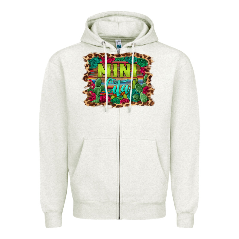 Mini Cita Serape Background Zipper Hoodie by BarkalooDesign | Teevron