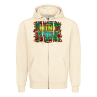 Sandshell mini cita serape background Zipper Hoodie - BarkalooDesign