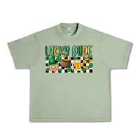 Oil Green lucky dude Urban Heavy Tee - MaliasSmallBusiness