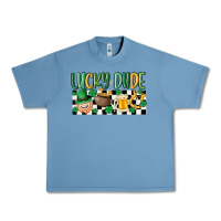 Pebble Blue lucky dude Urban Heavy Tee - MaliasSmallBusiness