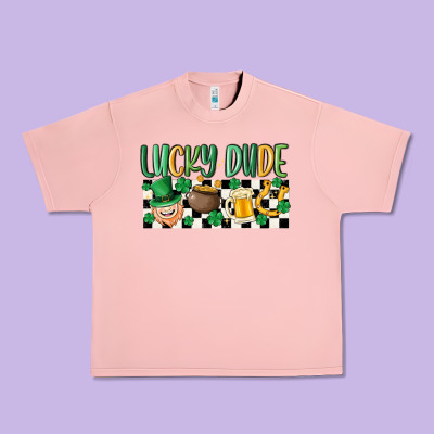 Lucky Dude Urban Heavy Tee Designed By Maliassmallbusiness