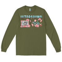 Army Green ultrasound tech Long Sleeve Tee - MaliasSmallBusiness
