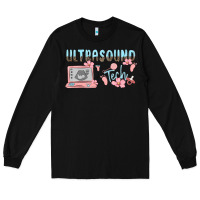 Black ultrasound tech Long Sleeve Tee - MaliasSmallBusiness