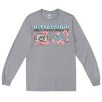 Heather Grey ultrasound tech Long Sleeve Tee - MaliasSmallBusiness
