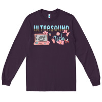 Plum ultrasound tech Long Sleeve Tee - MaliasSmallBusiness