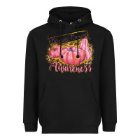 Black breast cancer awareness Heavyweight Hoodie - texasbilliewilder