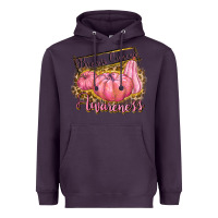 Plum breast cancer awareness Heavyweight Hoodie - texasbilliewilder