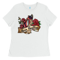 White hair hustler spray Ladies Tee - SublimationCraftShop