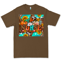 Cacao pumpkin nurse with sunflower Premium Tee - AdoDesignShop