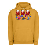 Pigment Peanut Butter pride wine cups Urban Hoodie - FaDigitalArtStudio