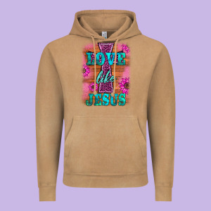 Love Like Jesus Vintage Hoodie Designed By Barkaloodesign
