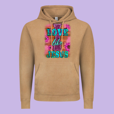 Love Like Jesus Vintage Hoodie Designed By Barkaloodesign