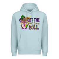 Blue Mist Let the good times roll with gnome Premium Hoodie - HowdyJamesFarm