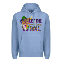 Colony Blue Let the good times roll with gnome Premium Hoodie - HowdyJamesFarm