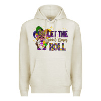 Oatmeal Heather Let the good times roll with gnome Premium Hoodie - HowdyJamesFarm