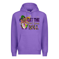 Purple Let the good times roll with gnome Premium Hoodie - HowdyJamesFarm