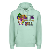 Seafoam Let the good times roll with gnome Premium Hoodie - HowdyJamesFarm