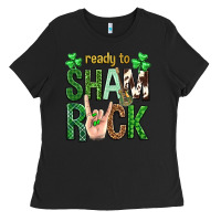 Black Ready to shamrock St. Patrick's Day Ladies Tee - Neo Western