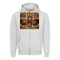 Seamless Mexican Sunflower Tumbler Design Zipper Hoodie | Teevron