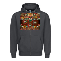 Smoke seamless mexican sunflower tumbler design Zipper Hoodie - Jasminsmagicworld