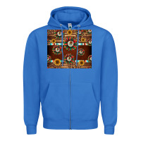 True Royal seamless mexican sunflower tumbler design Zipper Hoodie - Jasminsmagicworld