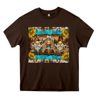 Chocolate Brown western gnome tumbler Heavy Core Tee - BarkalooDesign