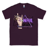 Plum nail hustler Classic Tee - MaliasSmallBusiness