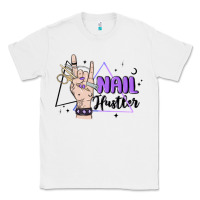 White nail hustler Classic Tee - MaliasSmallBusiness