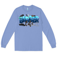 Colony Blue barber life Long Sleeve Tee - NancyCooperArtShop